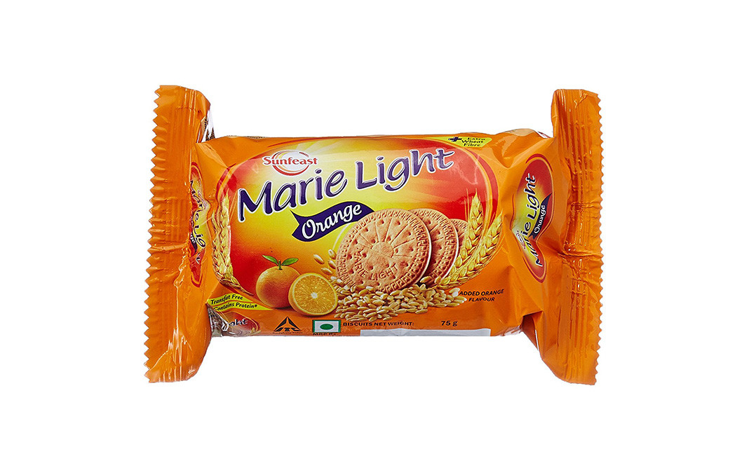 Sunfeast Marie Light Orange Biscuits Pack 75 Grams Gotochef